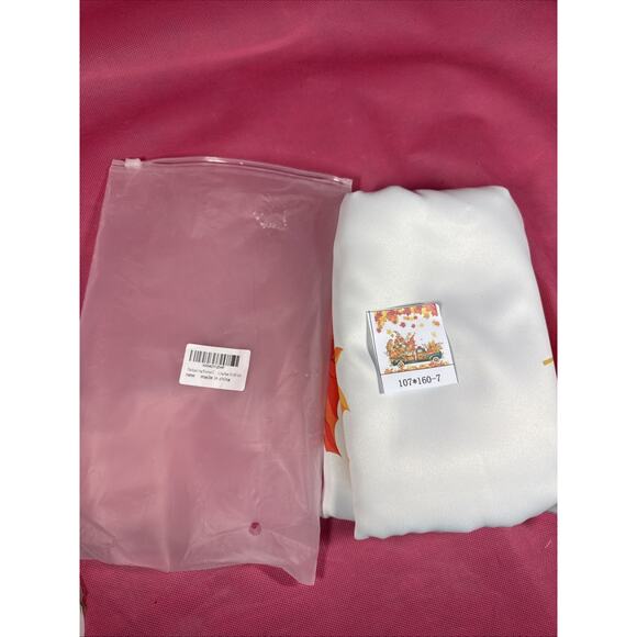 Fall Curtains Pumpkin Autumn Leaves Gnomes Thanksgiving Decorations 43” T3 - Picture 1 of 3